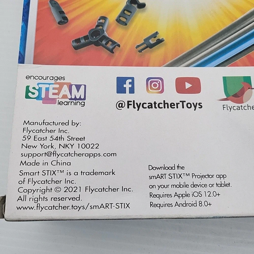 SmartStix Airplaine Model Building Kit‎ 165+ Pieces w/ Free App FlycatcherToys